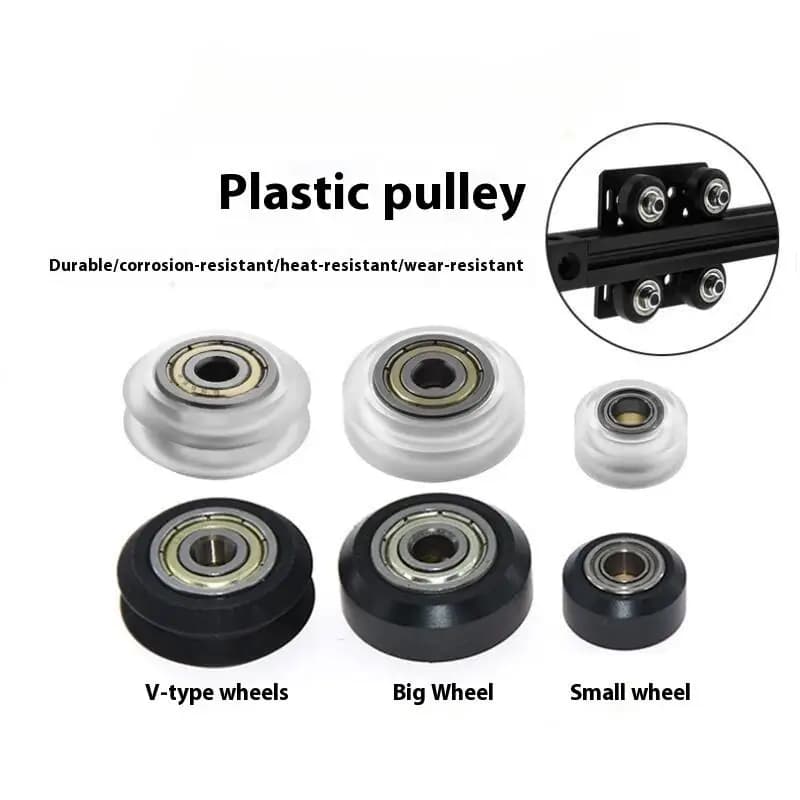 1PC POM V-Slot Pulley Wheel With 625ZZ Bearing Idler Plastic Roller For 3D Printer CR-10 Ender3 V2 CNC Router Parts