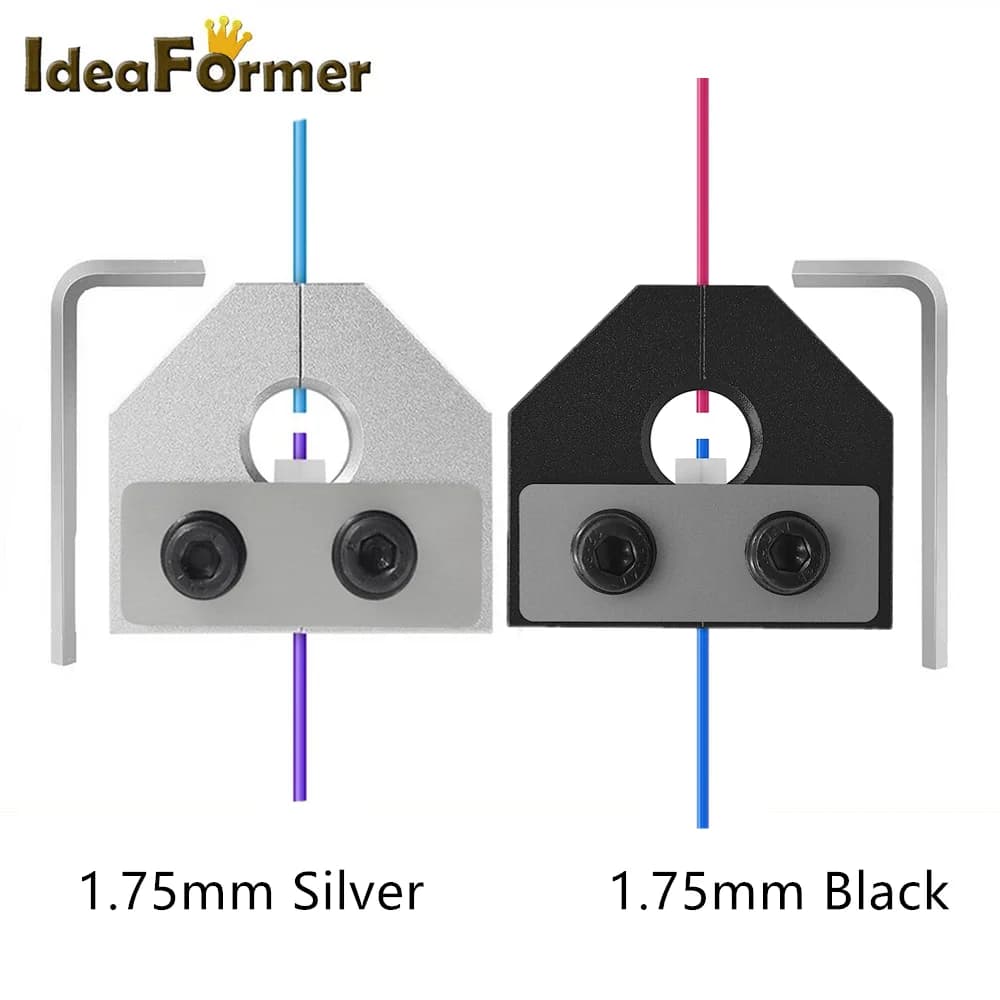 3D Printer Parts Filament Welder Connector for Ender 3 PRO Aluminum Block ABS PLA Filament Sensor from 1,75 mm with Allen key tool