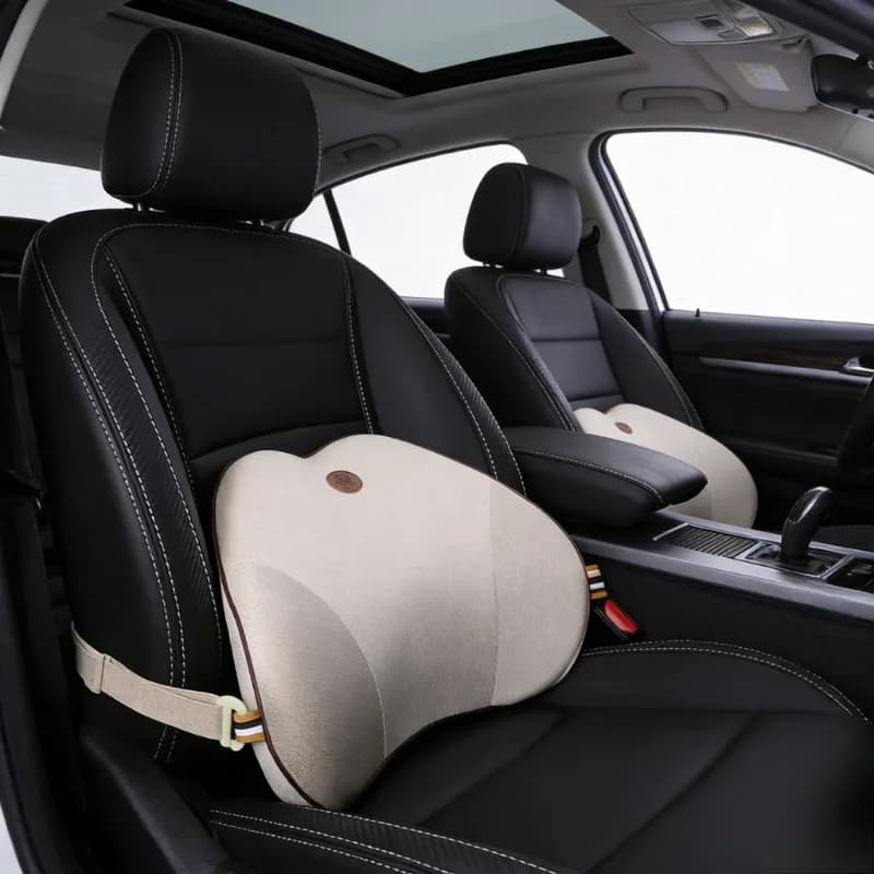 Cuscino Lombare per Auto, Supporto per la Schiena, Cuscino Universale in Memory Foam per Auto/Casa/Ufficio, Quattro Stagioni