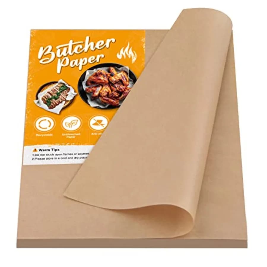 100 Sheets Butcher Paper for Sublimation, Brown Unwaxed Butcher Paper for Serving, Storing, Smoking Meats, 12 x 12 Inches