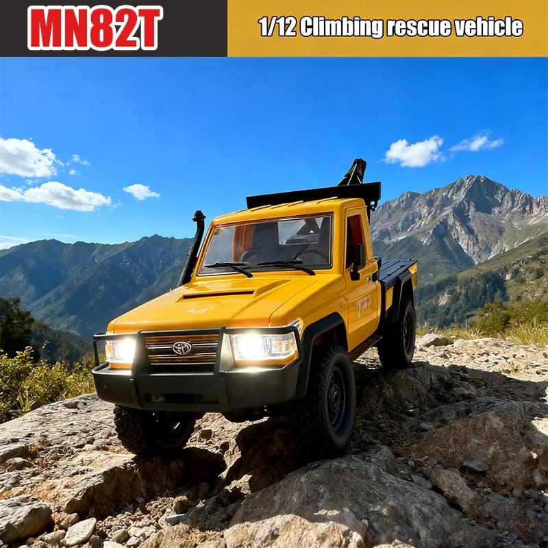 Mn82T MN82 1:12 Rc Car con luci a LED Simulazione in scala completa LC79 Professionale 4WD Pickup telecomandato Modello di camion RC Giocattoli