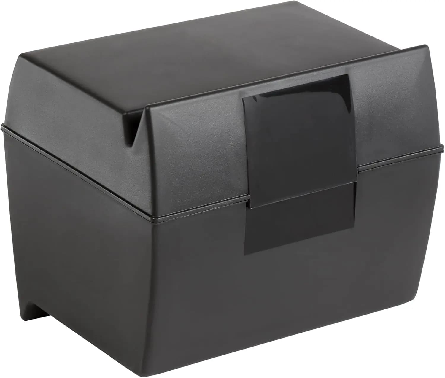 Scatola per schede indice 5x8, capacità 500, contenitore in plastica, nero
