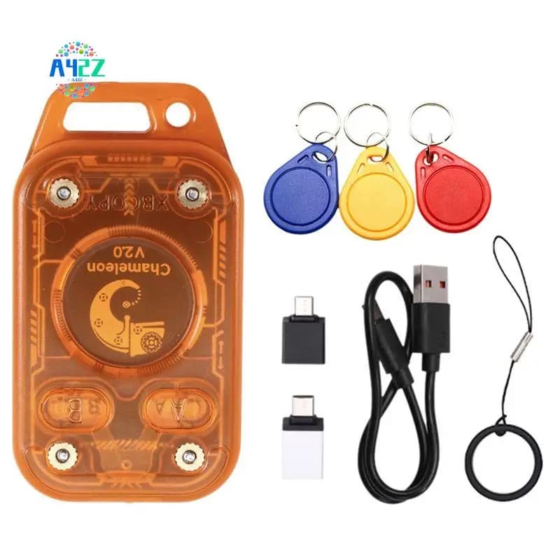 A42Z-Chameleon V2.0 RFID Smart Chip Duplicatore Camaleonte Ultra Lettore Emulatore + 3XUID Portachiavi 125K 13,56Mhz NFC Card Decode