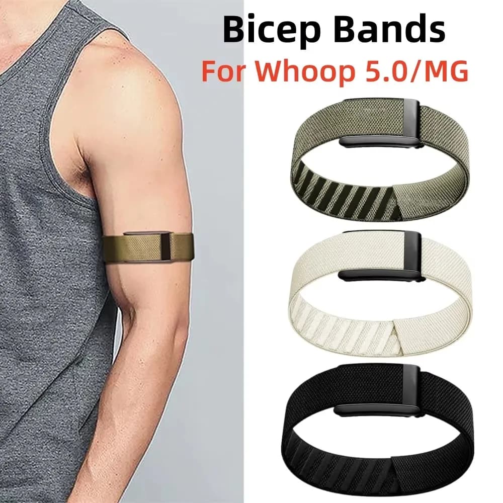 Nuovo Braccialetto VWAR per Bicipiti Compatibile con Whoop 5.0/MG One+peak, Tracker Fitness Impermeabile con Monitoraggio della Frequenza Cardiaca