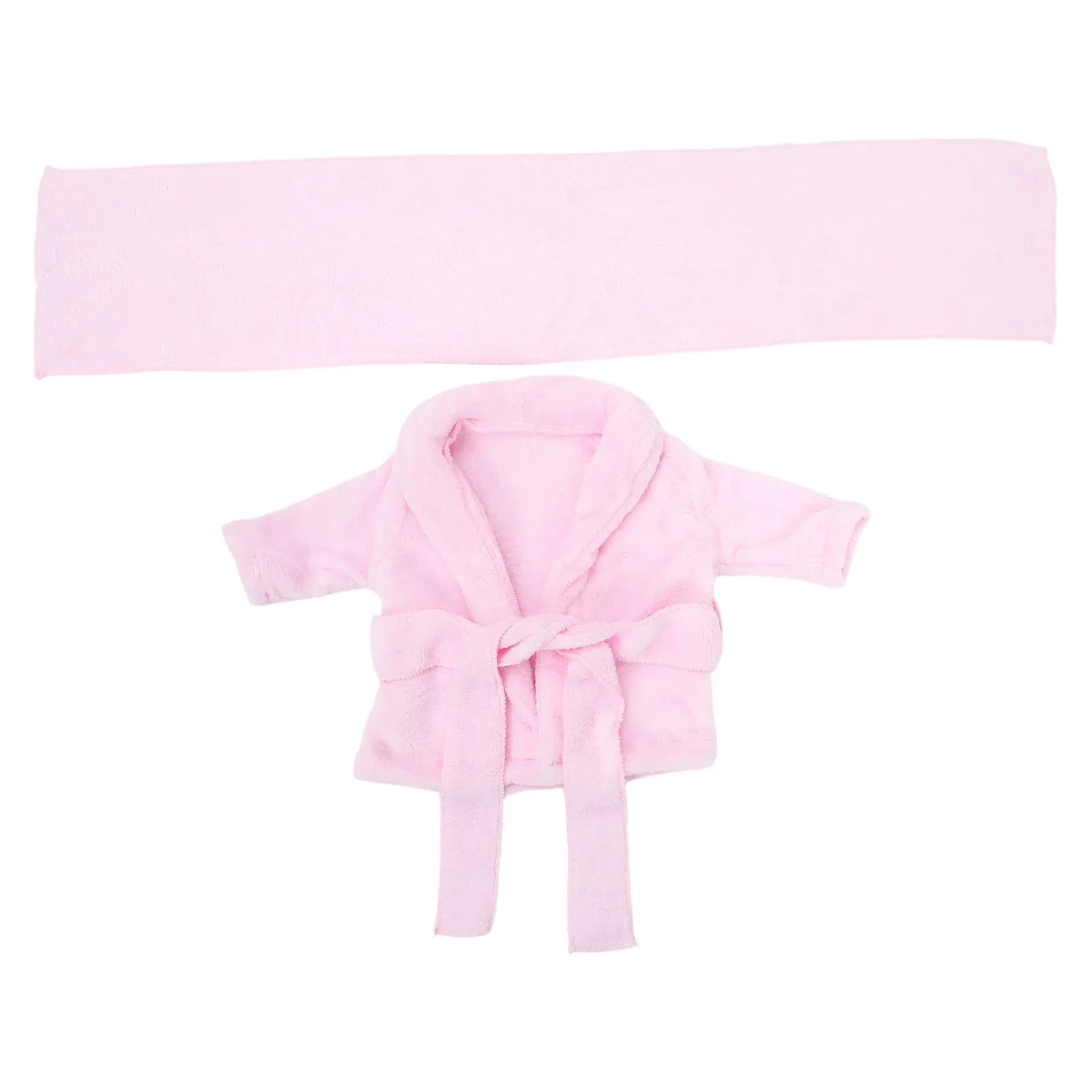 Bathrobe for Newborn Baby Cotton Thick, Swimwear for 0-1 Months, Soft and Absorbent, Photo Clothing Newborn, Pink