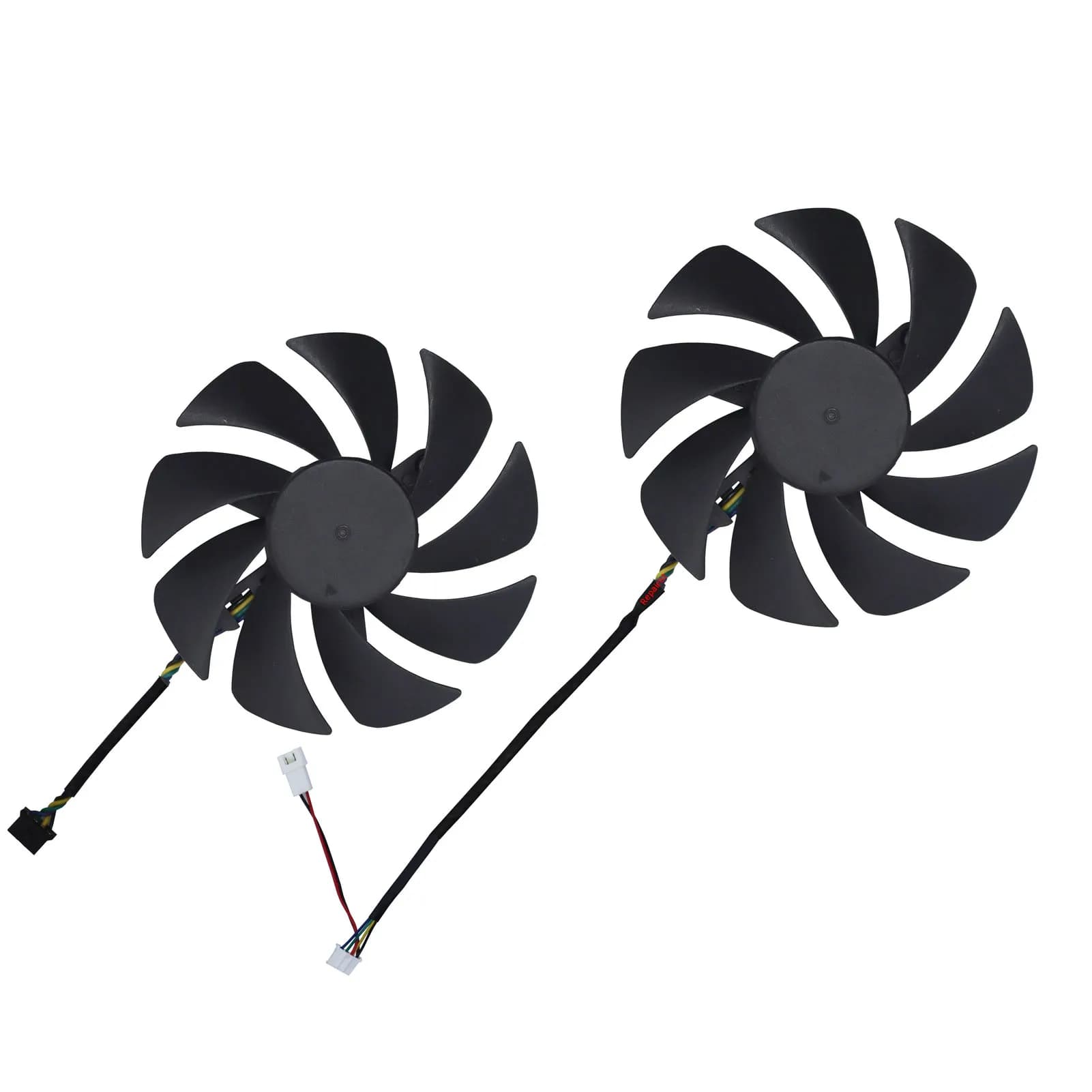 Video Card Cooling,GPU Cooler Graphics Cards Fan For DELL For LENOVO RTX3080 RTX3090 RTX 3060 3070 3060Ti,2Pcs/Set,PLA09215B12H
