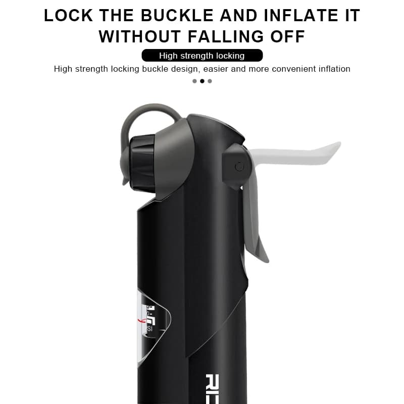 Mini pompa da bicicletta portatile con manometro pompa d'aria a mano per bici guida all'aperto ciclismo gonfiatore d'aria per pneumatici a mano per valvola Presta Schrader