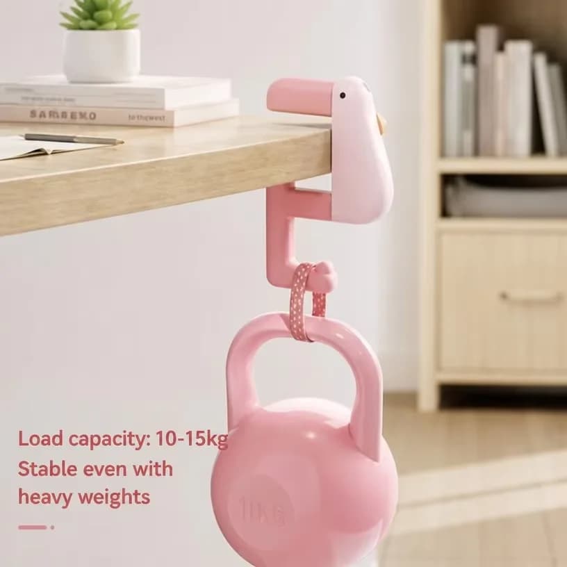 Independently design and think about duck backpack hooks without punching hooks, desk side hanging bag hooks, hooks, hooks
