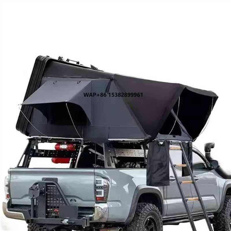 Tenda da Tetto Rigida a Conchiglia con Apertura Laterale, Impermeabile, Montaggio Rapido, per 3-4 Persone, Ideale per Campeggio Fuoristrada 4x4