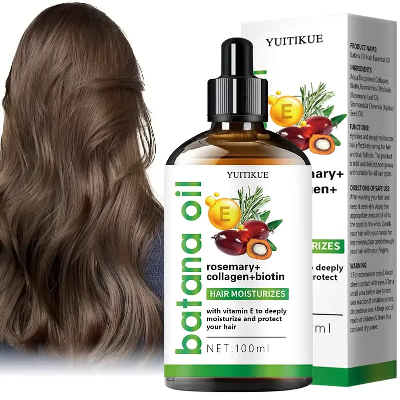 YUITIKUE Hair treatment oil to rosemary collagen biotin - To thin hair, deep hydration and volume