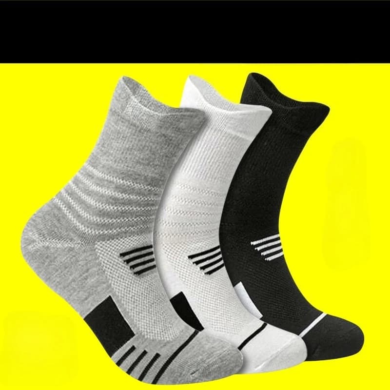 3 pairs of classic men's socks unisex sports socks for men running basketball socks breathable men's shoes for outdoors non-slip