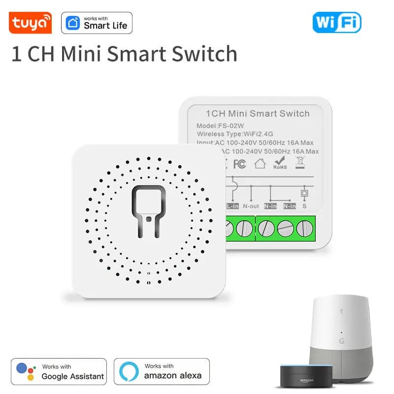 WIFI Doodle Smart Switch On/Off Device, Zigbee 1/2/3/4-way Concealed Box On/Off Device, Voice-activated Timer Switch
