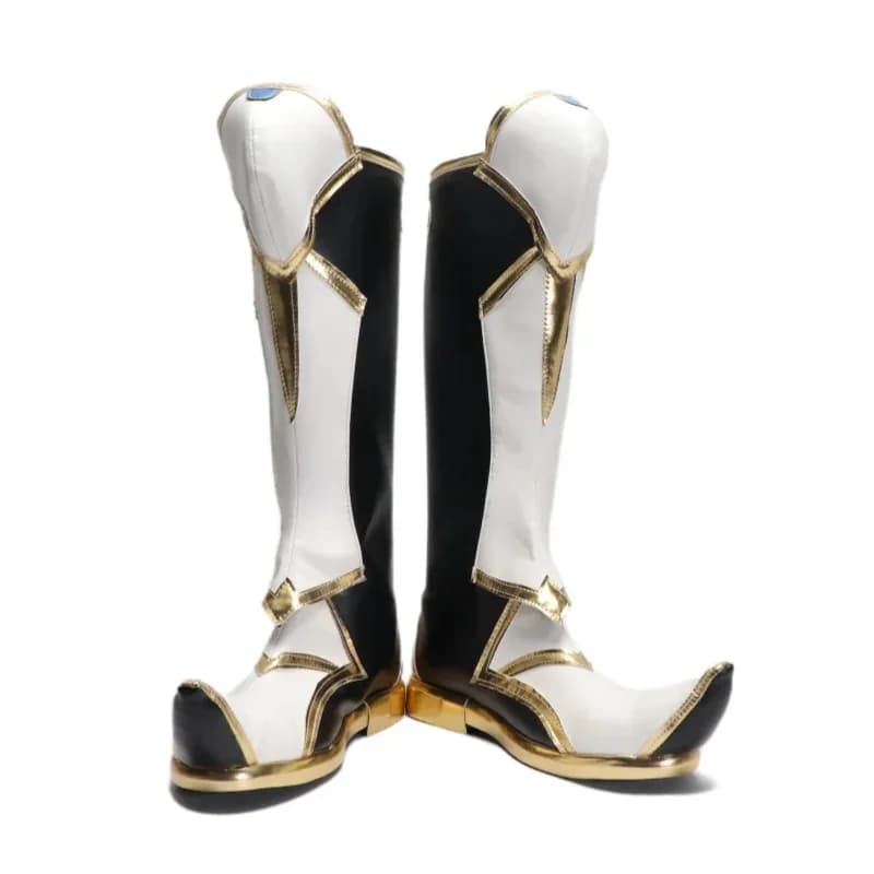 Scarpe cosplay anime LOL Ezreal Stivali in porcellana Oggetti di scena personalizzati per feste di Halloween di grandi dimensioni per uomini e donne
