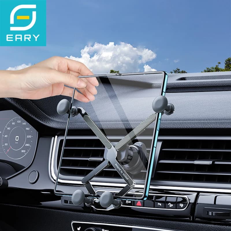 Supporto per telefono per auto in lega di carbonio Eary, presa d'aria super stabile 360 ° Rotazione per iPhone Samsung S25 Z piega 7 6 5 Accessori auto