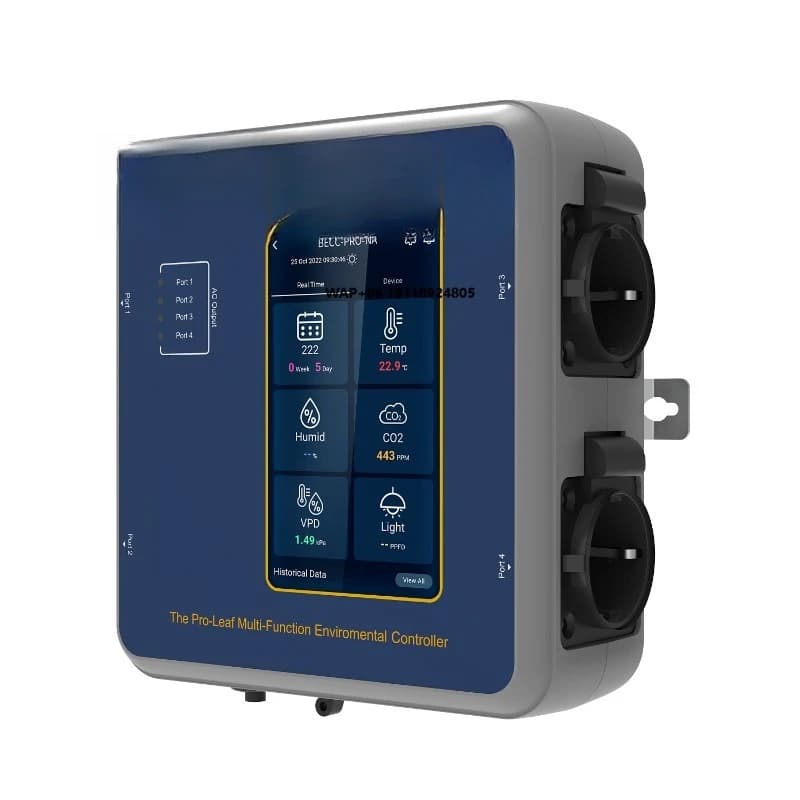 Sistema di Controllo All-in-One per Luci LED, Ventilatori, Deumidificatore, Aria Condizionata, Riscaldatore, CO2, Umidificatore