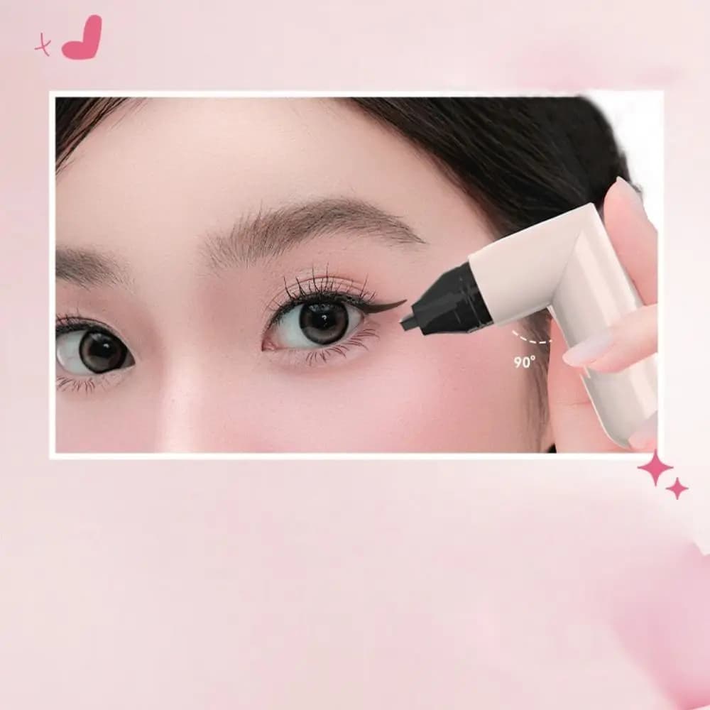 New Waterproof Eyeliner Stamp Long Lasting Black Color Eye Liner Stamp Quick Dry Easy to Use Eyeliner Stamp Pen