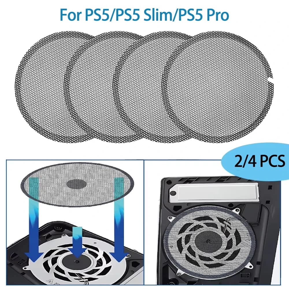 2/4 pezzi per PS5/PS5 Slim/PS5 Pro Console protezione traspirante custodia in rete antipolvere per accessori PS5 Slim