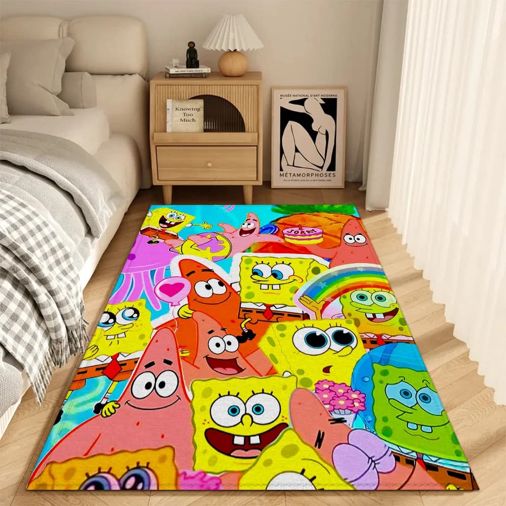 Decorazione Tappeto Tappetino Camera da letto Tappeto Camera Tappeto S-spongebob Choice Zerbino Tappetini Tappeti Tappeti per la casa Porta d'ingresso del piede Bagno