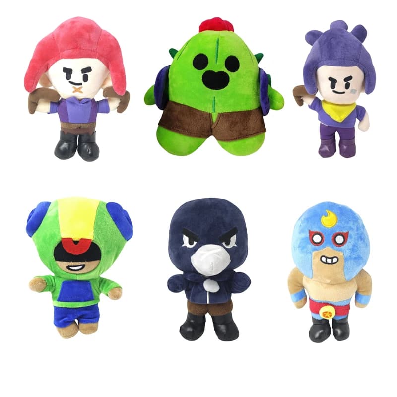 Cute Cartoon Warrior Character Plush Doll Soft Stuffed Toy Fluffy Game Figure Home Decor Throw Pillow for Birthday Holiday