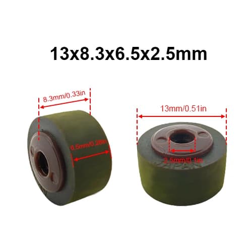 1 pz Pulley gomma pizzico rullo puleggia per JVC Cassette Deck movimento Audio registratore a nastro aziona accessori per Cassette