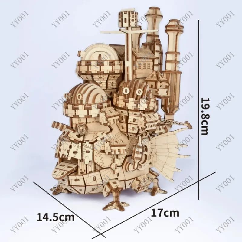 Modellino in legno da assemblare, ornamento animato impilabile, puzzle 3D tridimensionale