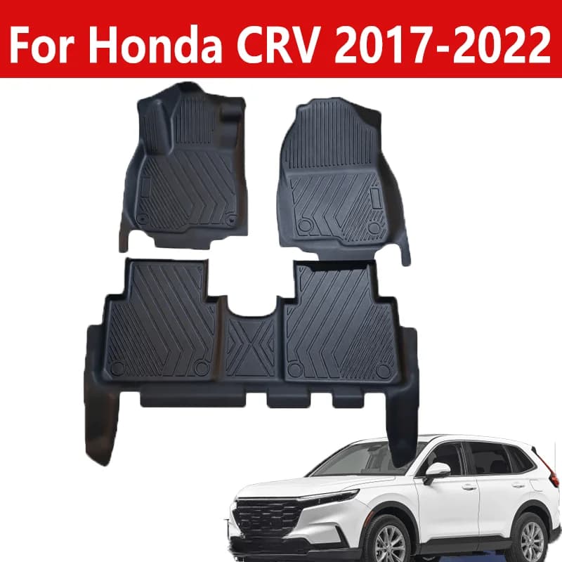 TPE Car Floor Mats for Honda CRV 2017-2022, Floor Mats Cargo Liner TPE Floor Liners Trunk Mat Car Interior Accessory