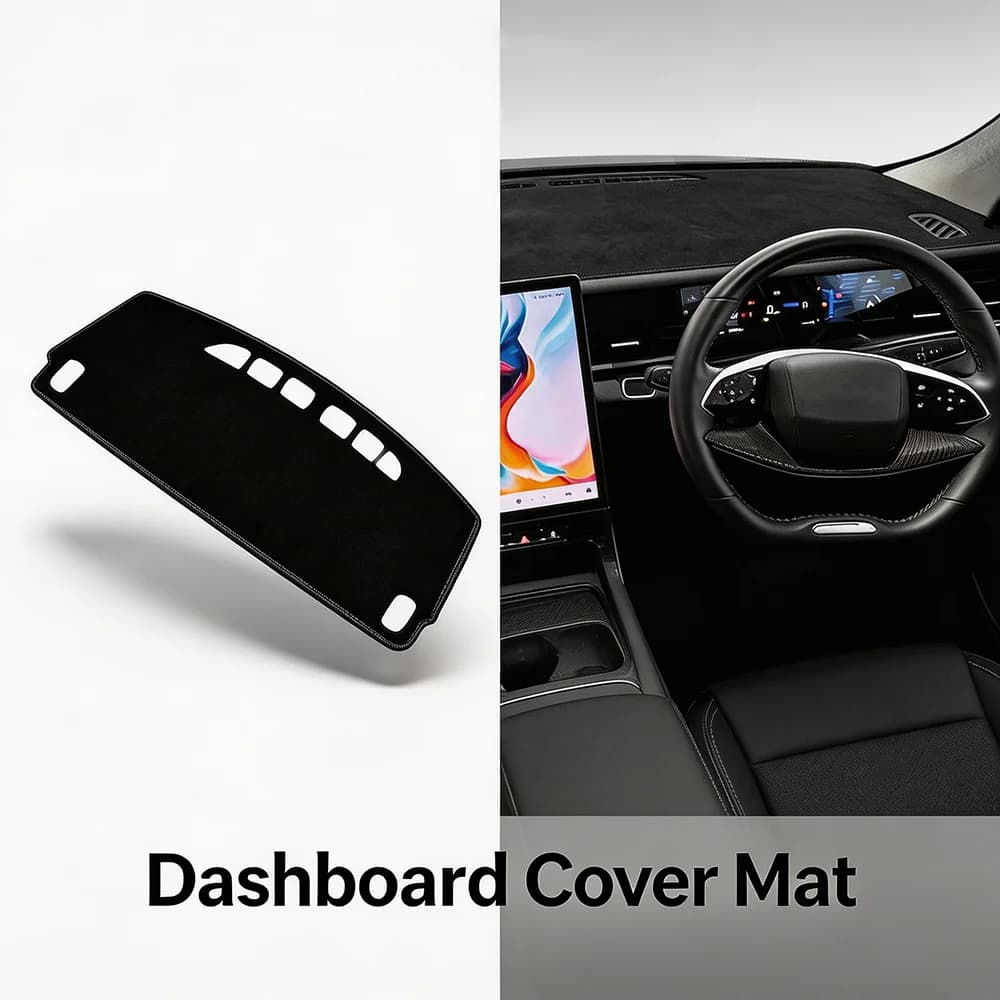 For Jaecoo J5 2025-2027 RHD Car Dash Cover Mat Dashboard Pad Sun Shade Anti-Slip Carpet Polyester Interior Right Hand Drive