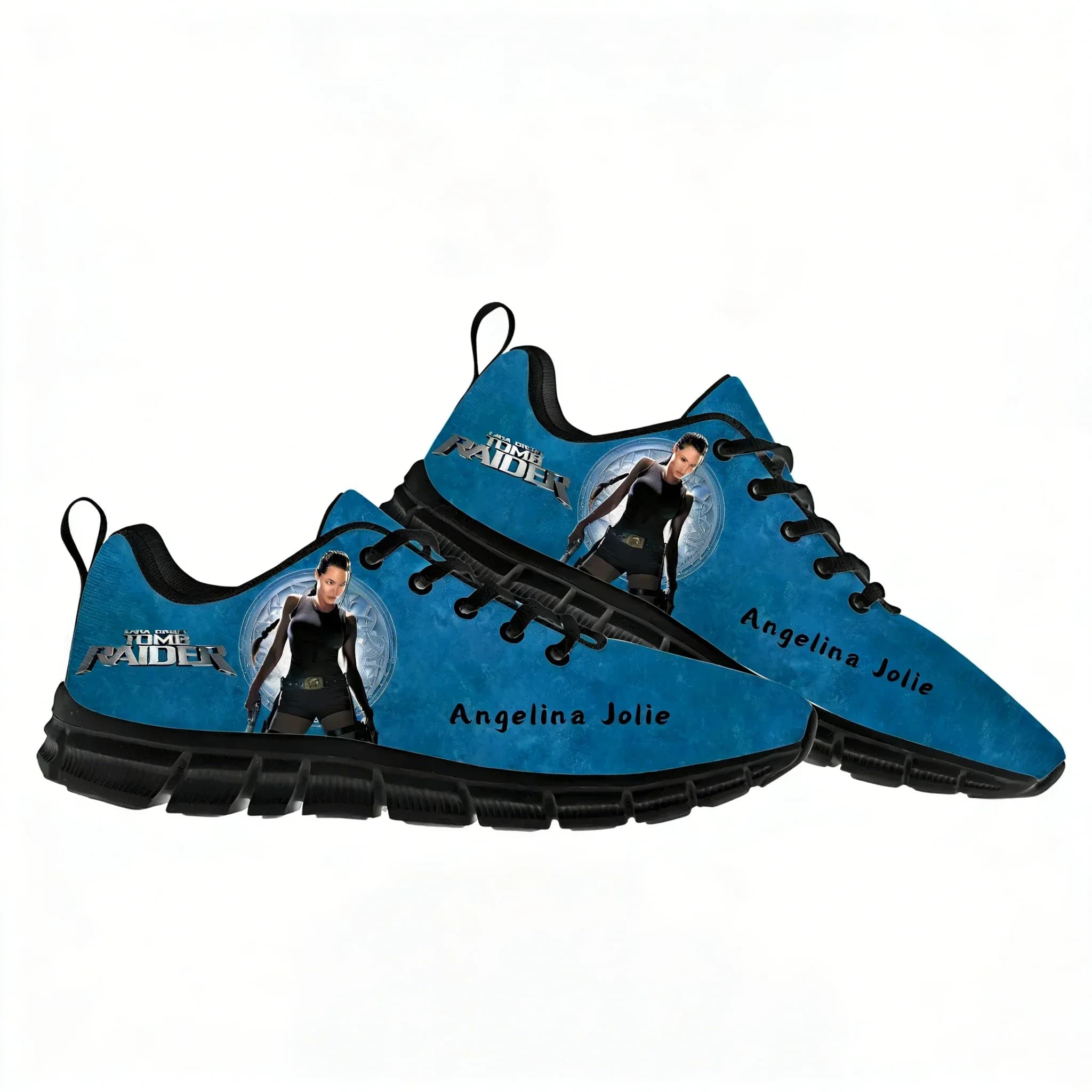 Scarpe Sportive Lara Croft Tomb Raider Sneakers Uomo Donna Angelina Jolie Scarpe Casual Personalizzate