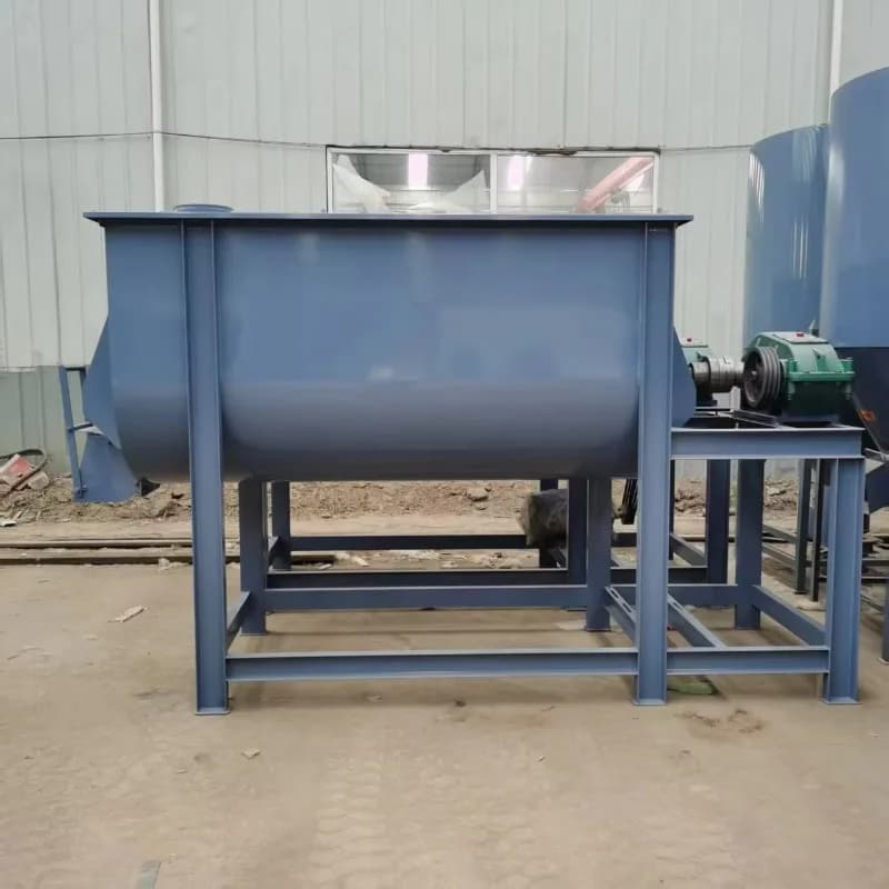 GREAT FARM Horizontal Mixer for Big Factors, Production 500kg, Mixing Machine for Dust, Cow and Pecore Mangims