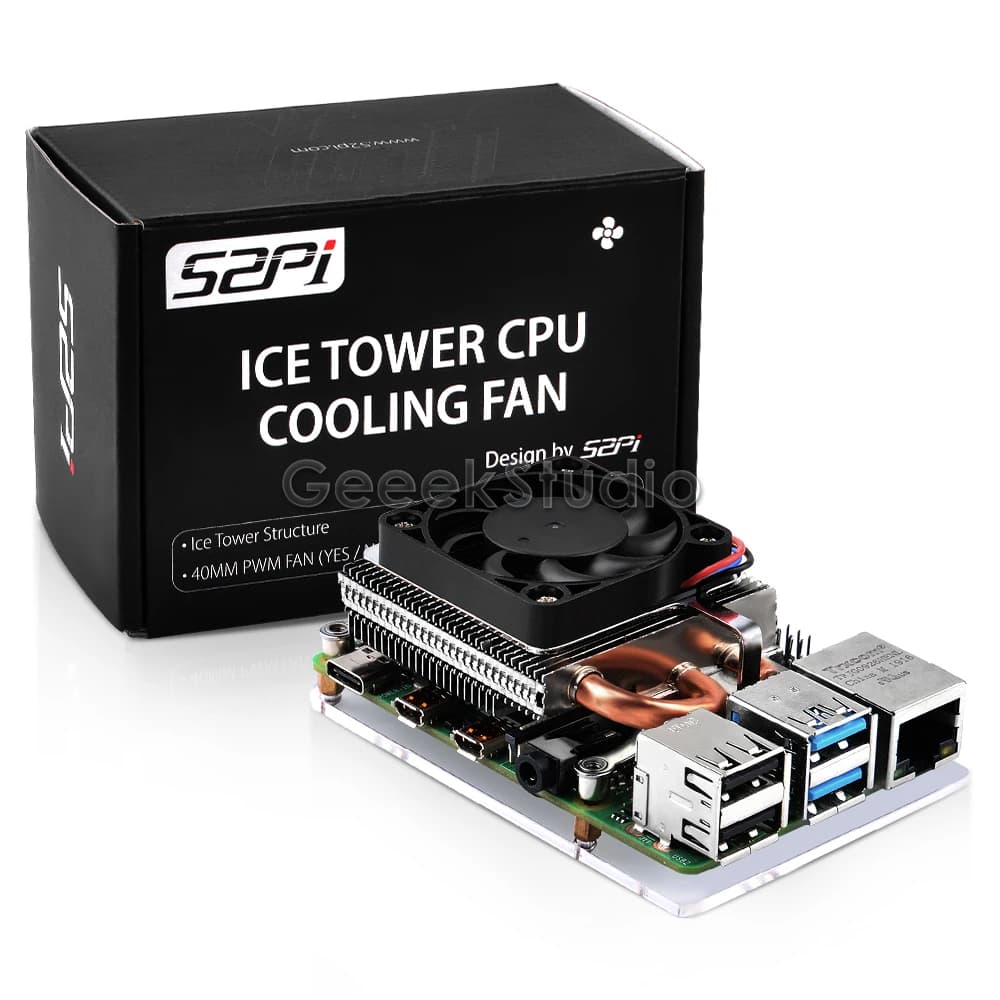 New ultra thin cooling fan for Raspberry Pi 4B ice tower for CPU RPI 4 model B fan