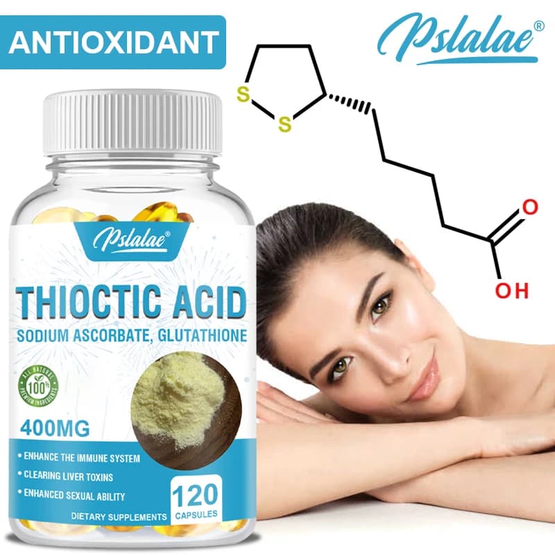 Lipoic Acid Capsules - for Brain and Heart Health, Cognitive Function Support, Health Supplements