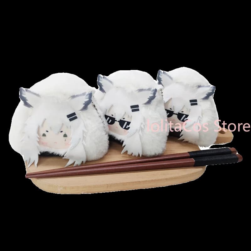 Peluche Kawaii di Lappland dal Gioco Arknights, Morbido Ciondolo Imbottito, Portachiavi Carino, Regalo di Compleanno per Ragazze, Accessori per Cosplay, Natale
