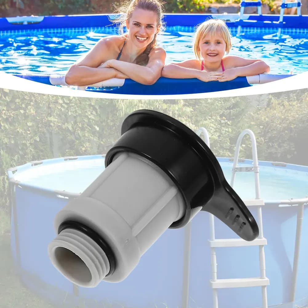 12363 12373 Replacement of pool air injector cover with air-jet valve and stopper for outdoor pool