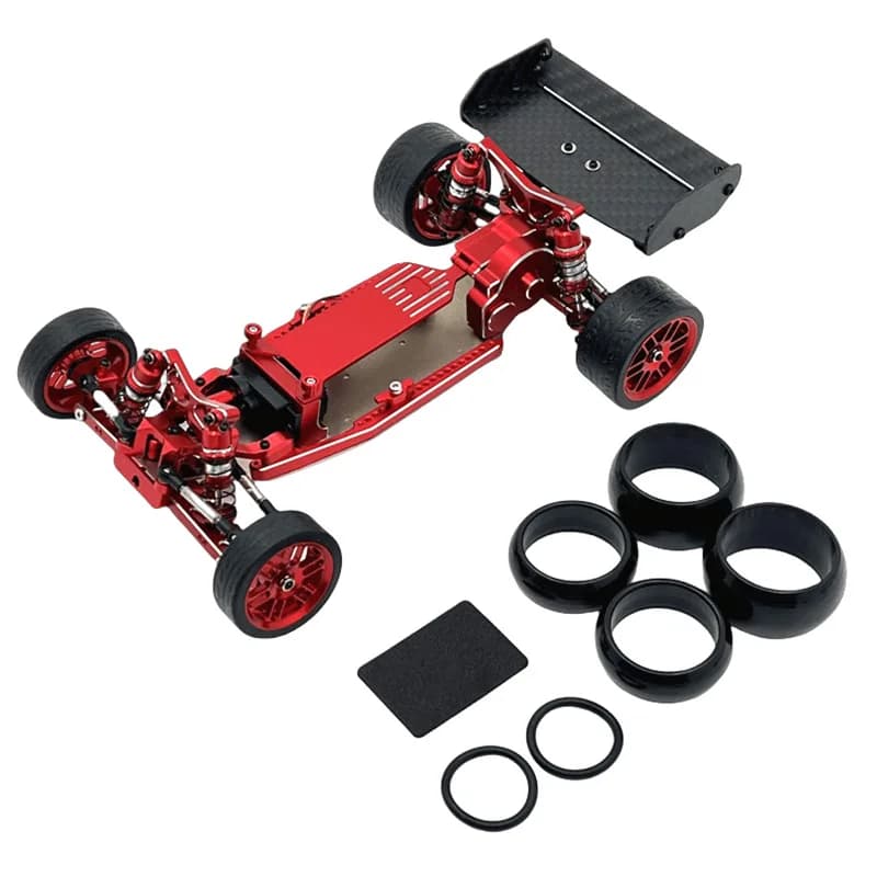 Weili 244016 LOSI Micro-B 1/24 Ricambi per Auto Telecomandata, Telaio Modificato in Metallo per Upgrade