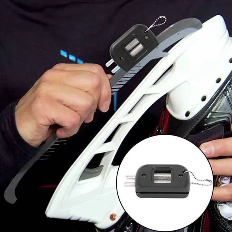 B72A Palmare Pattini Da Ghiaccio Bordo Lama Temperamatite Mola Pietra Per Affilare Strumento Per Pattini Da Hockey Su Ghiaccio Pattinaggio di Figura Lama