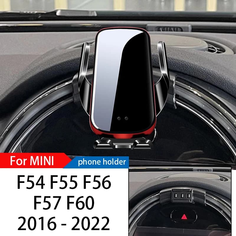 Caricabatterie Wireless supporto per telefono da auto supporto per Mini F54 F55 F56 F57 F60 2016-2022 staffa Mobile di navigazione GPS regolabile