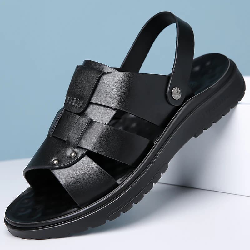 Scarpe Estive da Spiaggia per Uomo con Suola Spessa Antiscivolo, Ciabatte Comode con Suola Morbida, Sandali Indossabili in Due Modi - T83