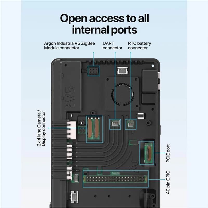 Per Argon ONE V5 Custodia in lega di alluminio per Raspberry Pi 5 Custodia in metallo-AB09