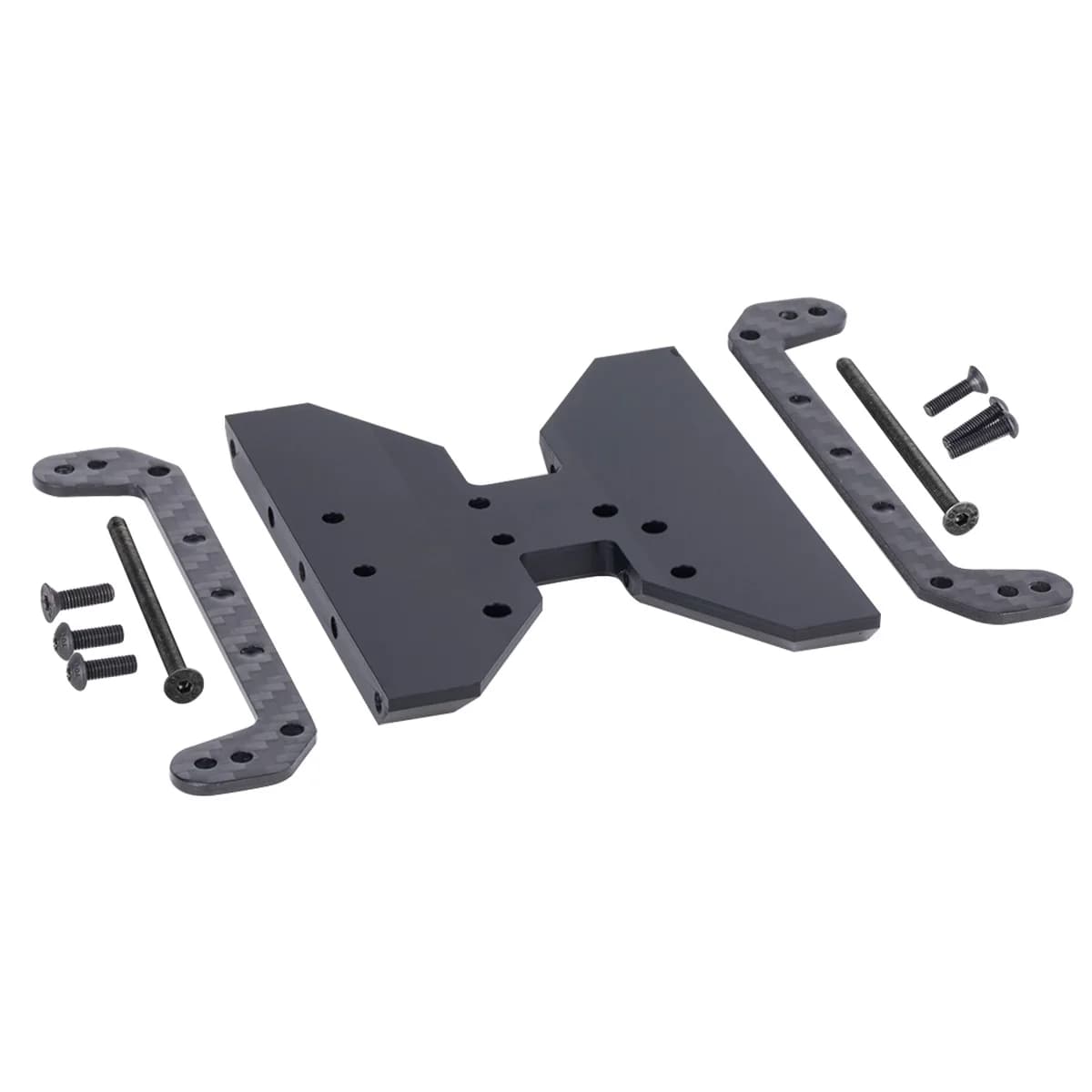 Piastra di trasmissione piastra paramotore telaio in fibra di carbonio per 1/10 RC Crawler Car Axial SCX10 Capra 1.9 UTB F9 AXI03004 parti di aggiornamento