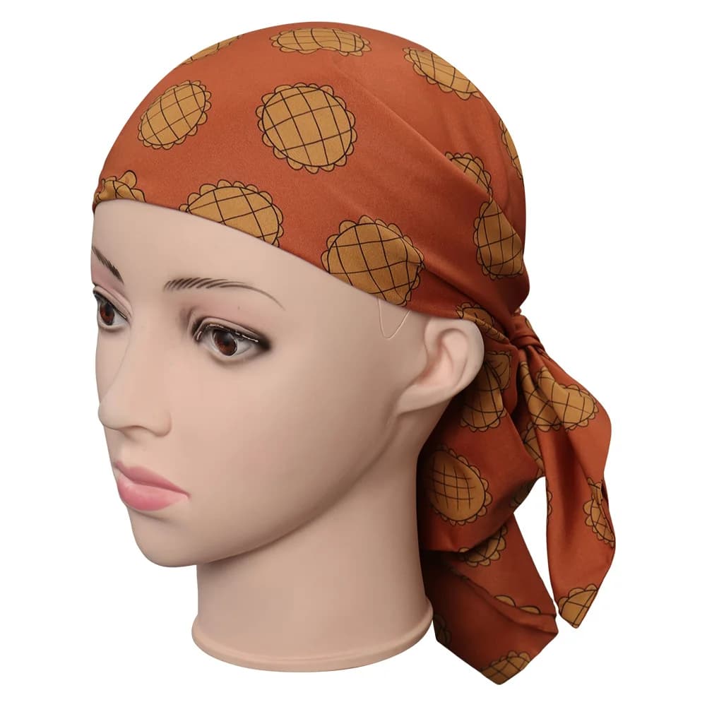 Nami Scarf Cosplay Women Printed Kerchief Movie Navigation Costume Accessories Outfits Disguise Headwear Halloween Carnival Suit