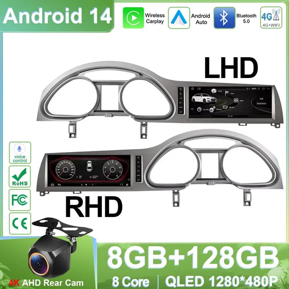 Per Audi Q7 4L 2005-2015 MMI 2G 3G LHD RHD Carplay Android 13 Lettore multimediale Auto Radio Stereo Navigazione GPS NO 2din DVD BT