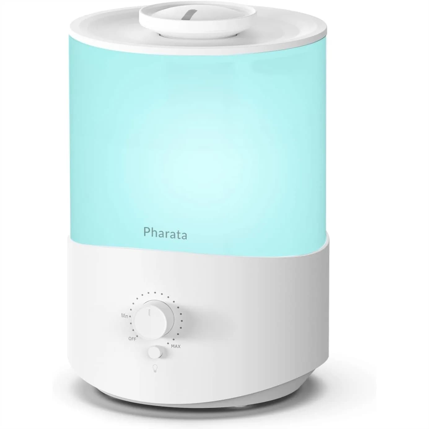 Umidificatore a Nebbia Fredda per Camera da Letto e Grandi Ambienti, 2.5L con Riempimento dall'Alto e Diffusore di Oli Essenziali, Spegnimento Automatico, Ultrasuoni per Casa e Bambini
