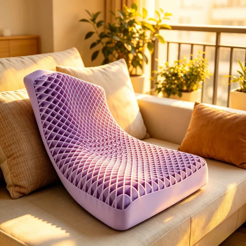 Cuscino Lavabile con Strato d'Aria in Pectina, Cuscino Ergonomico per il Supporto Cervicale a Pressione Zero in TPE Elastico, Cuscino Singolo per Adulti