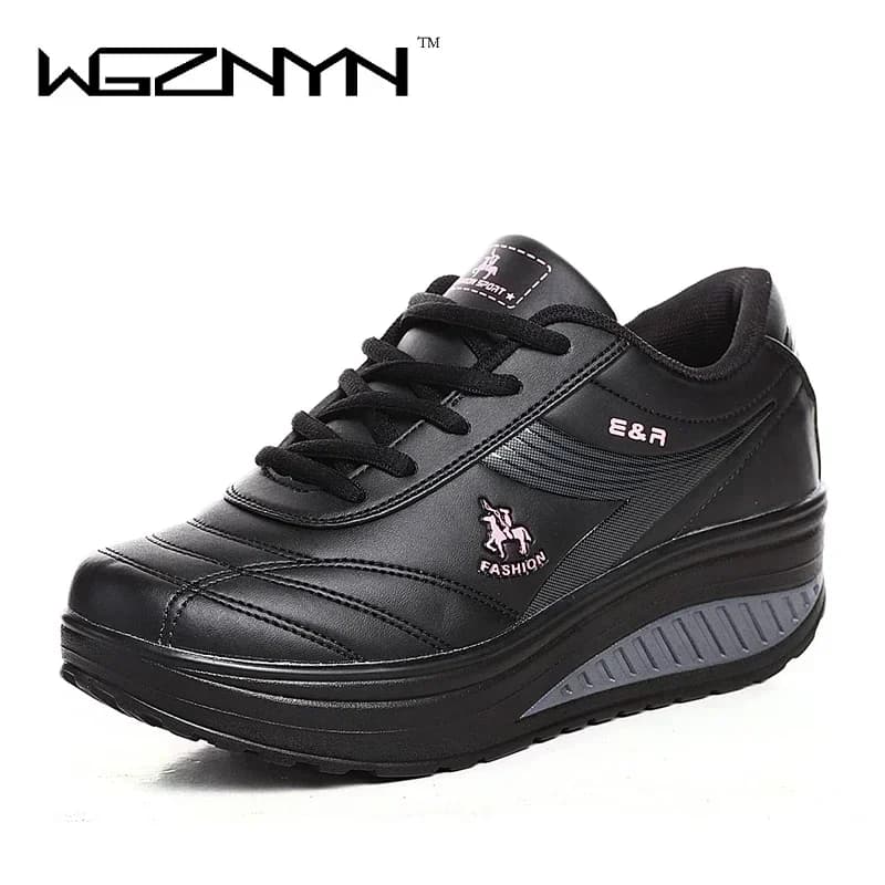 NEW design slimming shoes luxury casual shoes leather fashion woman woman spring autumn factory high quality heels