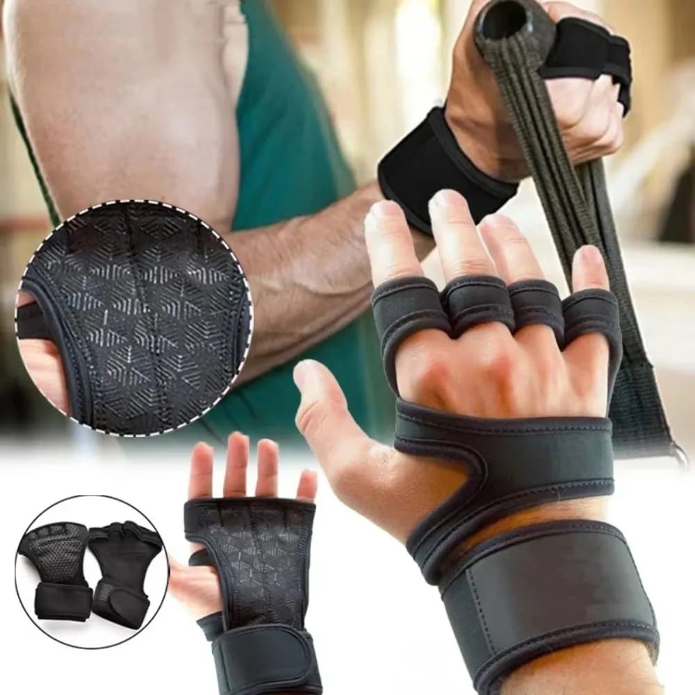 Fitness Women's Fitness Gloves Gym Weightlifting Gloves Half fingers Protective Gloves for Wrist Manubris Training Gloves Anti-slip Anti-calal Gloves
