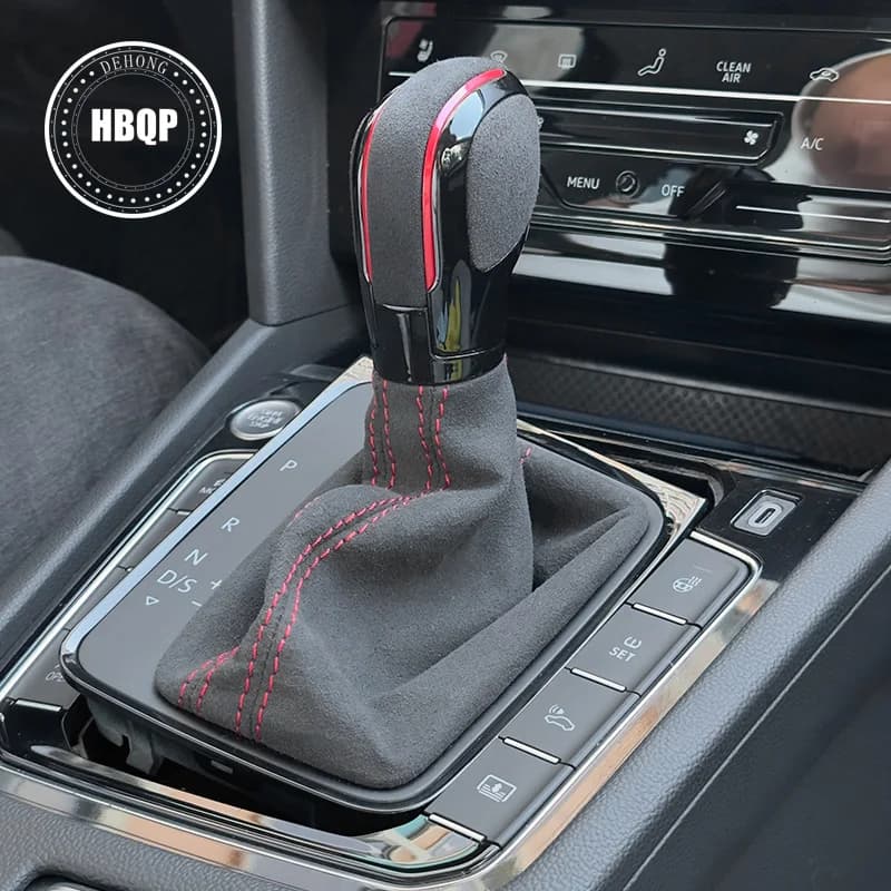 For VW Golf MK7 Golf 7 DSG Leather Shift Handball Assembly Black Line Matte Ball Joint Car Modification Interior