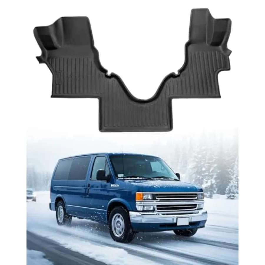 Car Mats Ford Econoline 2007-2025 E150/E250/E350/E450, TPE Carpet for All Seasons, Interior Vehicle Accessories