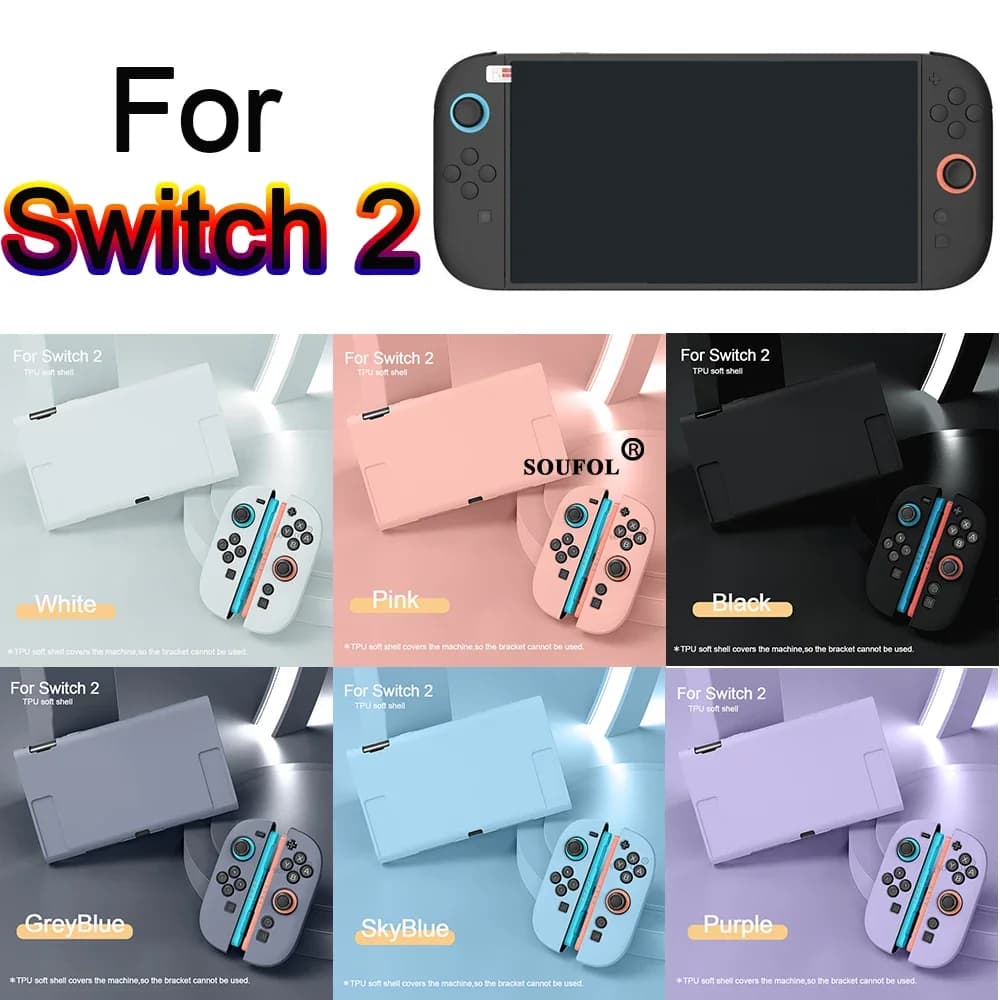 Custodia protettiva in silicone staccabile per Switch 2 Controller portatile da gioco Custodia con guscio Custodia con impugnatura Accessori per console di gioco