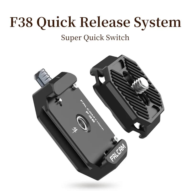 Ulanzi FALCAM F38 Sistema di sgancio rapido con slot arca-swiss universale Morsetto per piastra Kit interruttore rapido per treppiede cardanico per fotocamera DSLR