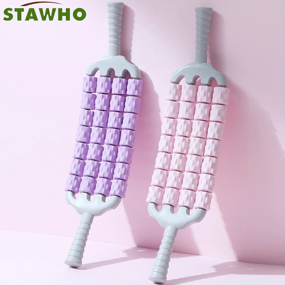 1 Pezzo Rullo Massaggiante Muscolare con Design a Contatto Rialzato, Strumento Manuale per Massaggio Muscolare per Grandi Gruppi Muscolari, Rullo Muscolare Portatile